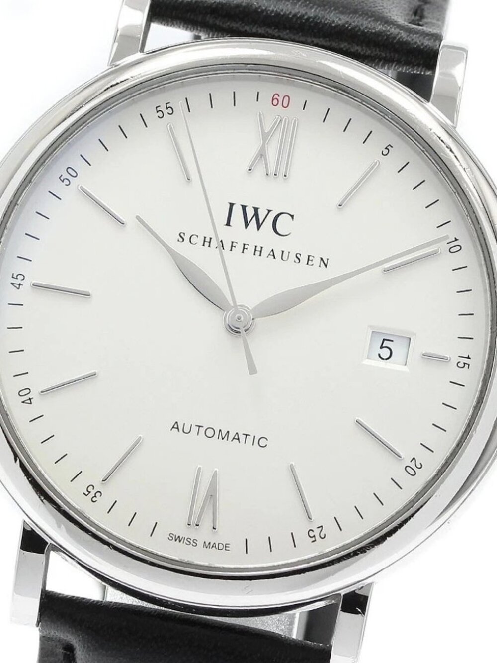 IWC SCHAFFHAUSEN Portofino IW356501 Date Silver Dial Automatic Men's_942055